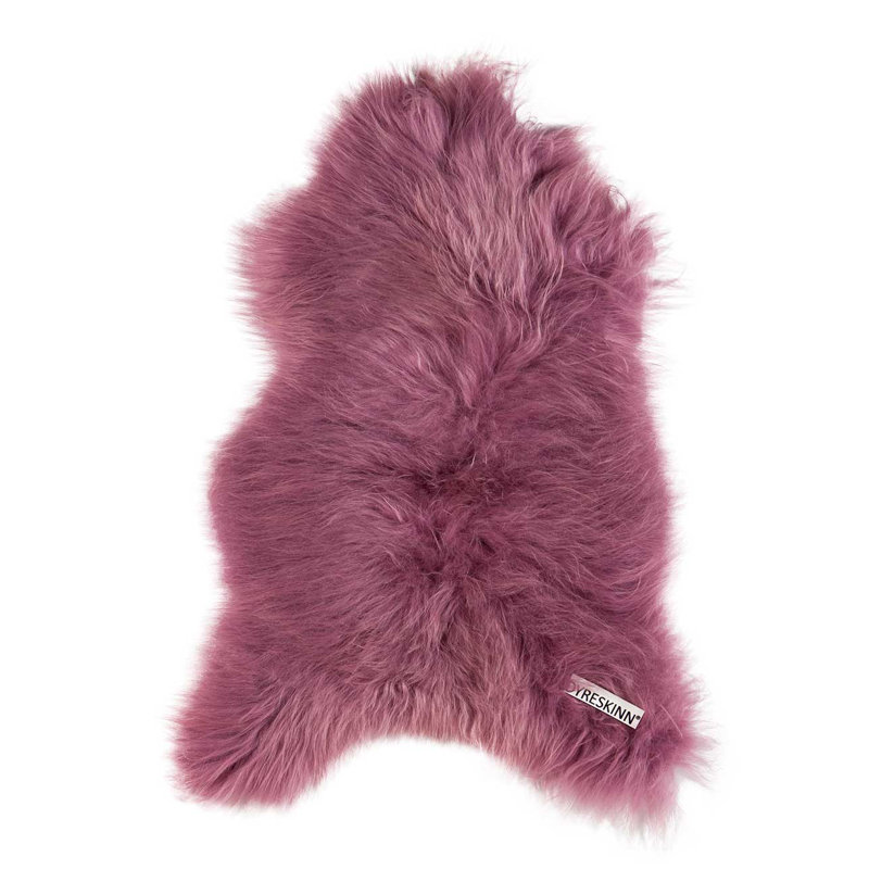 Dyreskinn Icelandic Sheepskin Dark Pink Rug Wayfair.co.uk
